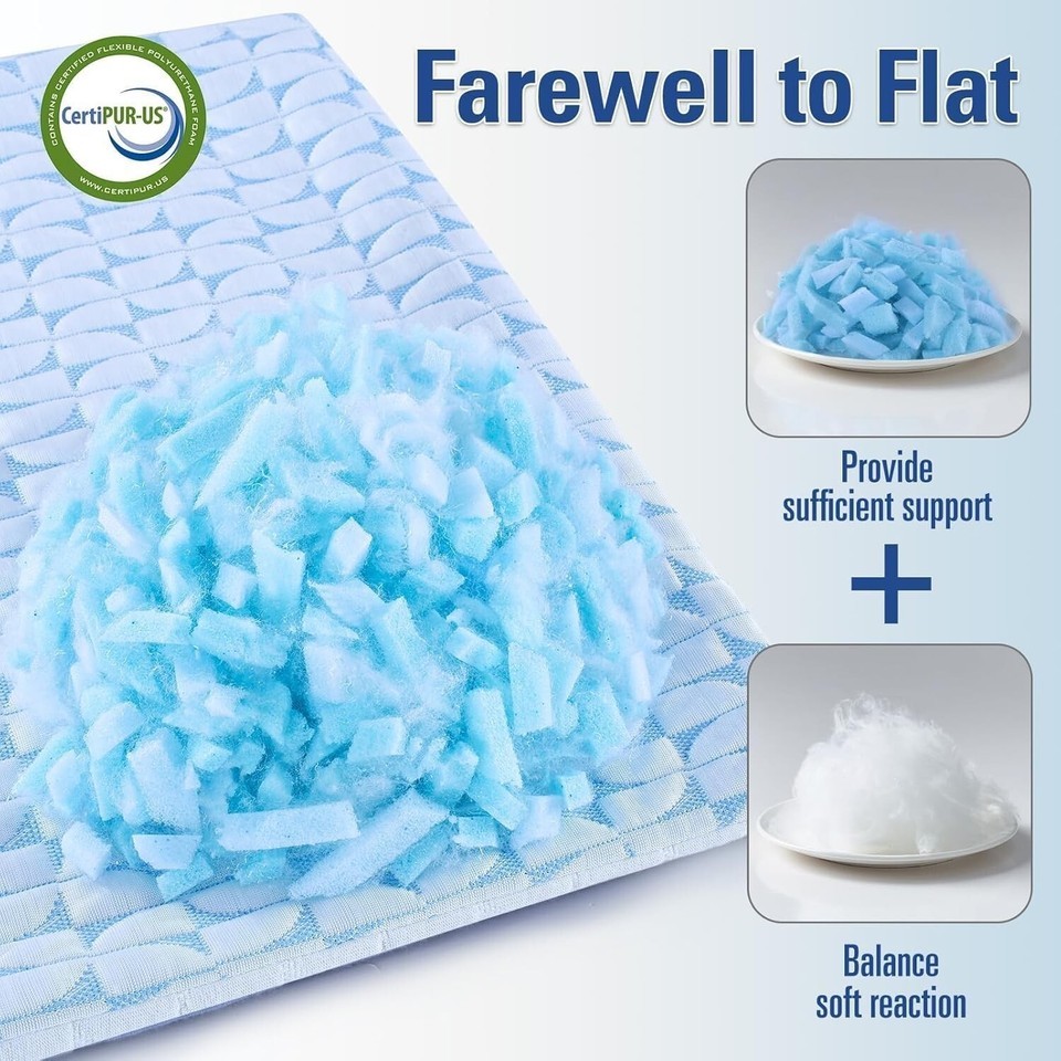 Queen Size Cooling Bed Pillow - Soft Support for Side, Back, and Stomach Sleeper Item image 10