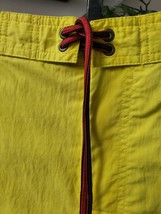 Cremieux Men&#39;s Blaze Yellow Solid Cargo Pull On Swim Trunks Shorts Size ... - £31.97 GBP