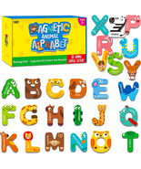 Large Size Magnetic Letters, Cute Animal Alphabet ABC Magnets for Fridge... - $15.13