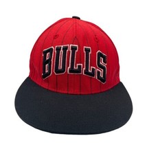 Chicago Bulls NBA Basketball Hat Snapback Adidas Black Red Cap Adult - $18.00