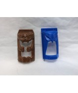 (2) Vintage 1960s Tribal Mask Plastic Toys 1 3/4&quot; #5 And #9 - $29.69