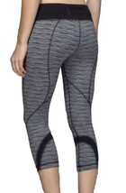 Lululemon Run Inspire Crop II Leggings Textured Wave Black Silver Spoon ... - £16.43 GBP