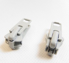 Zipper Pull Tab Slider, Metal, #10 YKK Vislon, Double Pull Toggle, Gray,... - €10,15 EUR