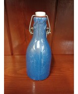Blue Stoneware Bottle with Clip Top Latch Lid Vintage  Wards Pond Farm V... - $53.91 CAD