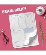 Brain Relief, Brain Dump, Thought Organizer, Clear Your Mind, Stop think... - $1.99