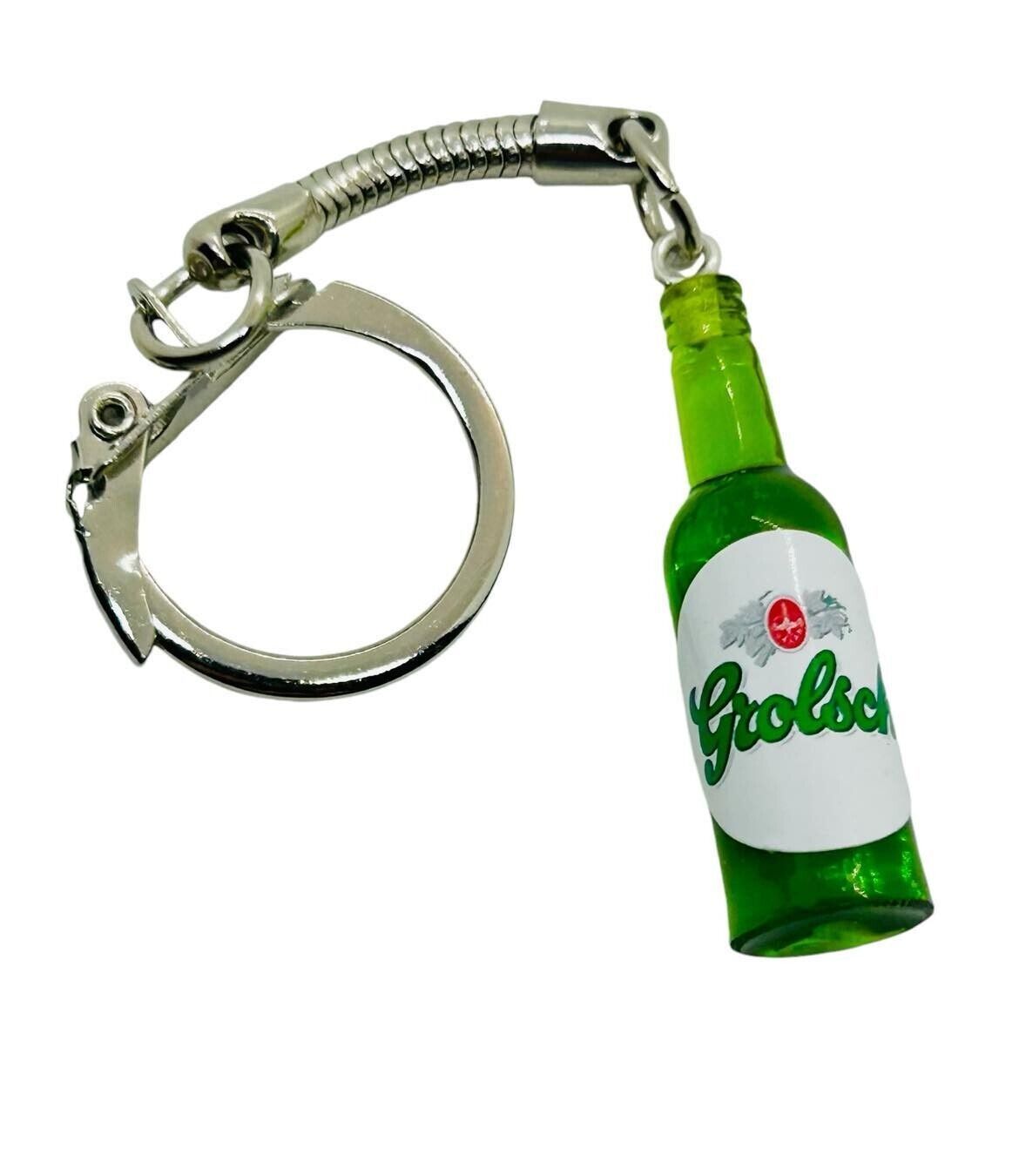 Handmade LAGER BOTTLE KEYRING fab NETHERLANDS miniature KEYCHAIN cool GI... - $9.26
