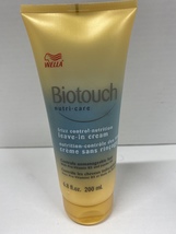 Wella Biotouch Frizz Control Leave-In Cream 6.8oz - £31.59 GBP