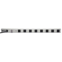 Tripp Lite 8 Outlet Power Strip with Surge Suppression, 6ft. Cord, Metal, 24 in. - £84.53 GBP