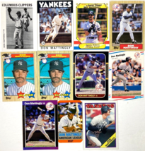 Don Mattingly 11 Card Lot 1980s Fleer Topps Donruss New York Yankees Franklin - £11.79 GBP