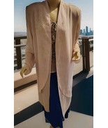 Vintage Ital Mode Studio Sunday Long Cardigan Beige XXL - $498.43 MXN