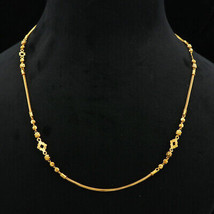 22k Print Ultimate Gold 18inch Ball Chain Ladies Gift Bridegroom Jewelry - £1,119.47 GBP