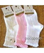 3 Pairs Socks Short Baby Girl Cotton Krima Art. 51 - $277.94 MXN+