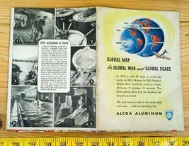 Original 1943 Alcoa Persuasive Carte Global War Avion Spotters Guide Insignia - £88.55 GBP