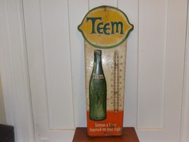 Vintage Teem Lemon Lime Metal Embossed Thermometer - $577.49 CAD