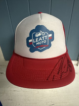 Baseball Vtg Style Trucker Hat Mans Snapback Cap Leatt Moto Signed Motoc... - £15.30 GBP