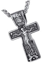 Russian Orthodox Cross Pendant/Praying Hands/Ichthys Sign - $46.00