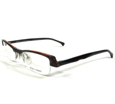 Alain Mikli Eyeglasses Frames 2708 COL 10252 Brown Cat Eye Half Rim 50-20-140 - $140.04