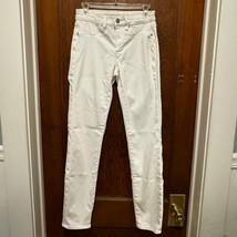 American Eagle Next Level Stretch Hi Rise Skinny White Jeans 2 Long - $14.95