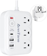 European Travel Plug Adapter with 4FT Extension Cord UK US to European I... - £30.65 GBP