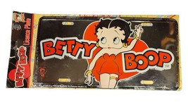 1999 vintage Waving BETTY BOOP License Plate - new in package  black red  heart - £15.20 GBP