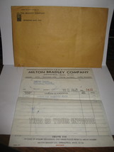 1969 Milton Bradley Invoice #7433 for Broadside Board game piece w/ envelope - £37.55 GBP