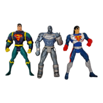 Lot of 3 DC Superman Action Figures 1990&#39;s - £11.73 GBP