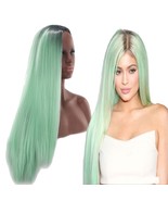 Synthetic Hair Wigs Long Straight Ombre Color 24inch Heat Resistant - £10.22 GBP
