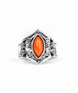 Paparazzi Roaming Rogue Orange Silver Ring - New - £3.54 GBP