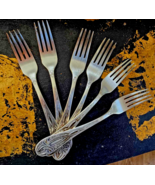 Vintage Melchior Silver Plated Forks Set 6 pcs - $45.44