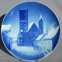 BING &amp; GRONDAHL 1943 B&amp;G Christmas Plate -- Ribe Cathedral - MINT - £71.16 GBP