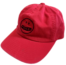 Volcom Smiley Face Adjustable Trucker Hat Logo Red - $8.86