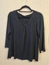 Marks And Spencer Woman Black top size 16uk Express Shipping - £18.13 GBP