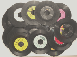 40+ SINGLES 45 RPM 7&quot; Vinyl Records  - 1960s Mixed Lot - $34.65