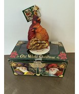 Old World Christmas Pair of Cardinals Ornament 16045 Blown Glass Birds - $204.68 MXN