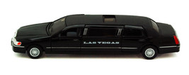 Las Vegas 1999 Lincoln Town Car Stretch Limousine Black 1/38 Scale Dieca... - $31.99