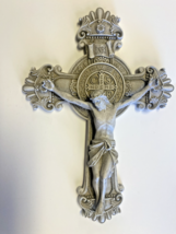 Saint Benedict 10.50&quot; Stone Crucifix,  New #AB-135 - $59.39