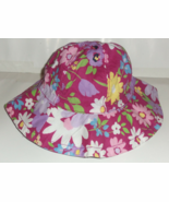 EXCELLENT GIRLS baby Gap FLORAL PRINT BUCKET HAT W/ CHIN STRAP   SIZE 12... - $300.35 MXN