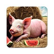 2 PCS Animal Pig Coasters - £11.71 GBP