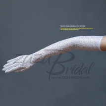 Fabulous Stretch Light Weighted Long Nylon Gloves / Opera Length (16BL) - £15.17 GBP