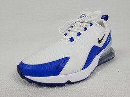 Nike Air Max 270 Golf Shoes Men&#39;s Size 9.5 White Blue Spikeless CK6483-106 - £67.92 GBP