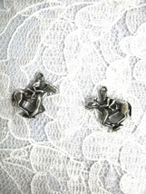 NEW HORSE RACING JOCKEY RIDING HORSE CHARMS USA PEWTER DANGLING CHARM EA... - £4.78 GBP