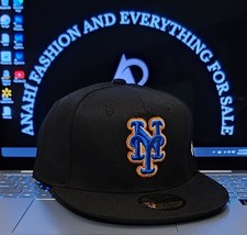 MLB-New York Mets 59FIFTY Fitted New Era Black Hat New - $494.95 MXN