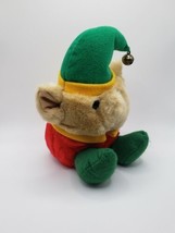 Vintage Swibco Plush Elf With Bell 6&quot; Christmas Stiffed Toy - $21.78