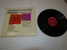 Ferrante &amp; Teicher Broadway to Hollywood Columbia I Love Paris LP Album Record - £11.68 GBP