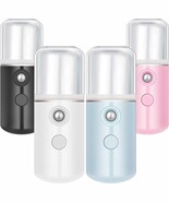 Mudder 4 Pcs Nano Facial Mister Handy Nano Mist, White, Light Pink, Blue... - $18.05