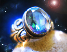 HAUNTED RING THE MASTER GIFTS OF THE GODS ILLUMINATED WORLD MAGICK 7 SCH... - £68.04 GBP