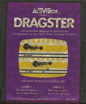 Original Vintage Tested 1980 Atari 2600 Dragster Game Cartridge - £11.59 GBP