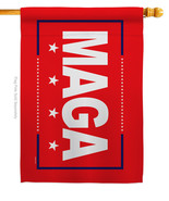 Maga House Flag Political 28 X40 Double-Sided Banner - £29.55 GBP
