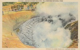 Vintage Postcard Crater of Mud Volcano Yellowstone National Park Unused - £4.65 GBP