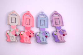 Lot of 4 Vintage My Little Pony Bookmark Charms McDonald&#39;s 1984 Hasbro - $940.64 MXN